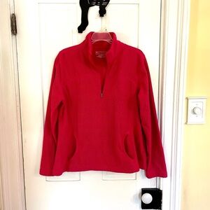 TEK GEAR Women’s Quarter-Zip Pullover Pink Size XL